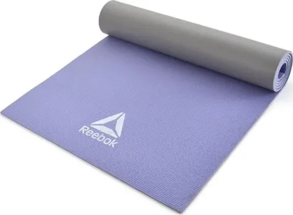 REEBOK Podložka na jógu oboustranná fialová, šedá / Podložka na jógu / Oboustranná (RAYG-11060PLGR)