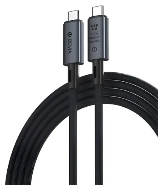 Devia Extreme Speed Series černá / Datový/video kabel USB-C / USB4 / 240W / 8K 60Hz / 1m (6938595399688)