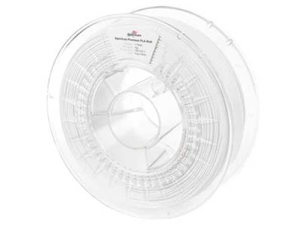 PLA filament MAT Polar White 1,75 mm Spectrum 1 kg