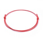 Šňůrkové náramky - různá provedení - ∅ 5 ~ 8 cm - 1 ks Barva: Šedá