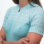 Dámský cyklistický dres kr. rukáv Sensor Cyklo Tour mint wave