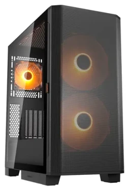 COUGAR Airface FLO ARGB černá / PC skříň / Midi Tower / ATX / micro-ATX / Mini-ITX / tvrzené sklo (CGR-5YA6B-RGB)