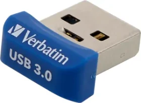 Verbatim Store 'n' Stay NANO 64GB modrá / Flash Disk / USB 3.0 / čtení: až 80 MBs / zápis: až 25 MBs (98711-V)