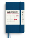 Týdenní plánovač Indigo, Pocket A6 2027, anglicky