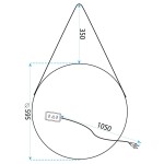 Tutumi - Zrcadlo LED 60cm YH-3339 HOM-01504