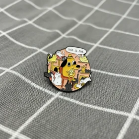 Pinarna.cz Stressful "This is fine" / Vystresované "To je v pohodě" - v kolečku (plné koček) - menší