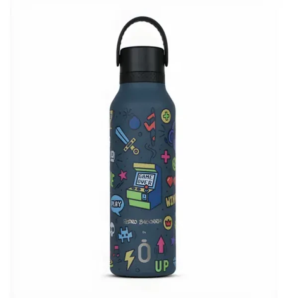 Runbott Mii Retro Gamer Ocean / Termoláhev / 600 ml / nerez / vakuová izolace / 32 h (973201RB)