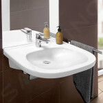 VILLEROY & BOCH - ViCare Umyvadlo Vita 560x550 mm, bez přepadu, otvor pro baterii, CeramicPlus, alpská bílá 411956R1