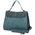 Módní dámská koženková kabelka do ruky Sira, modrá