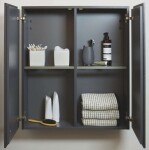 DURAVIT - L-Cube Skříňka 80x70x24 cm, 2 dvířka, bílá mat LC116701818