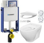 GEBERIT KOMBIFIX ECO, nádržka UP 320 bez tlačítka + WC CERSANIT CLEANON MODUO + SEDÁTKO 110.302.00.5 MO1