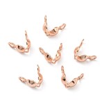 Bižuterní kalota - různá provedení - 8 x 4 mm - 10 ks Barva: Růžově zlatá