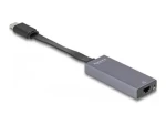 Delock USB Type-C na 2,5 Gigabit LAN šedá / Adaptér / RJ-45 / 5 Gbit/s / Realtek RTL8156B / kompaktní (66248)