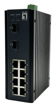 LevelOne IGU-1071 / Průmyslový switch / 8x GE / 2x SFP / Managed L2+ / IP40 (IGU-1071)