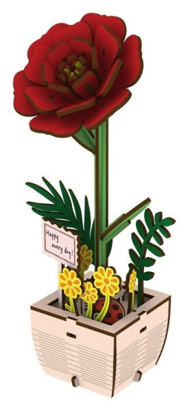 Dřevěná skládačka: Kamélie