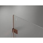 MEXEN/S - Lunar-B sprchový kout dveře křídlové levá 90 x 70, transparent, růžové zlato 832-090-070-60-00-L