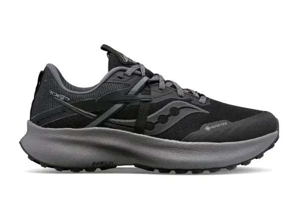 Saucony RIDE 15 TR GTX black/charcoal - Saucony Ride 15 TR GTX dámské běžecké boty Black/Charcoal EU 40.5