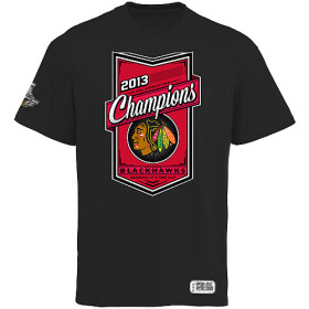 Rinkside Pánské Tričko Chicago Blackhawks 2013 Stanley Cup Champions černé Velikost: S