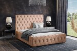 FRONTI Postel MODEL 06 200x200 starorůžová - MAGIC VELVET 2257