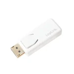 LogiLink CV0100 bílá / Adaptér / DisplayPort (M) - HDMI (F) / 4K / pasivní (CV0100)