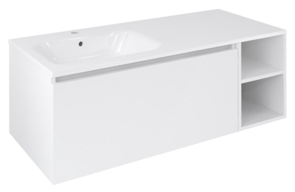 SAPHO - LOREA skříňka 120x46x51,5cm (90+30Pcm), levá, bílá mat LE090-3131-L-04