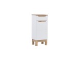 COMAD - Boční skříňka 35cm 1 dvířka 1 zásuvka BALI bílá 5907611647455