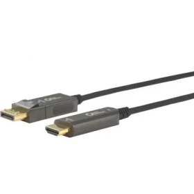 MicroConnect Premium Optic DisplayPort 1.4 - HDMI Kabel M-M / 10m / 6mm / 4K@60MHz / černá (DP-HDMI-1000V1.4OP)