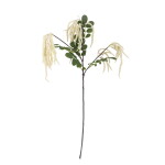 Bloomingville Umělá květina Reed Stem White 70 cm, zelená barva, plast