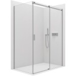 CERANO Sprchový kout Santoro L/P - 6 mm - chrom, transparentní sklo - 110x70x195 cm - posuvný