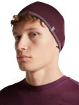 Unisex merino čepice ICEBREAKER Unisex 200 Oasis Revers Beanie, Dark Berry/Grey Plum