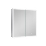 Zrcadlová skříňka s osvětlením SAT 65x70 cm kov hliník SATZGALED6570AL SATZGALED6570AL