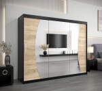 Šatní skříň Abi W0 Barva korpusu: Dub Sonoma, Rozměry: 200 cm, Dveře: Dub sonoma