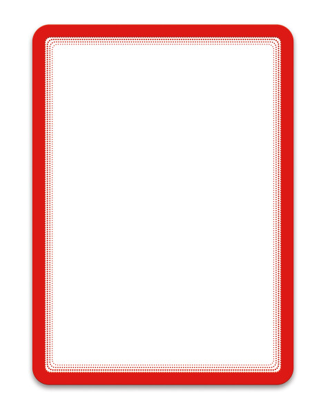 Djois Magneto - samolepicí rámeček, A4, červený, 2 ks