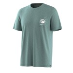 Pánské merino tričko s krátkým rukávem SMARTWOOL Men's Merino Hemp Blend Peak Pints Short, Dusty Teal velikost: L