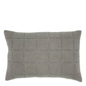 Chic Antique Prošívaný povlak na polštář Aix Vintage Latte 40 × 60 cm, šedá barva, textil