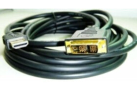 Kabel HDMI-DVI 3m, M/M stíněný, zlacené kontakty (KAB051I24)