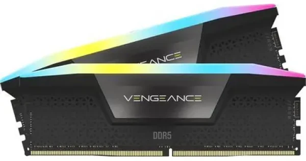 Corsair Vengeance RGB 16 GB (2x 8 GB) / Operační paměť / DDR5 5200 MHz / CL40 / DIMM / XMP 3.0 (CMH16GX5M2B5200C40)