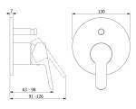 HANSA - Primo Baterie pod omítku pro 2 spotřebiče, chrom 49979003