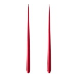 Ester & erik Svíčka Taper 32 cm – 36 Winter Berry Matt – set 2 ks, červená barva, vosk