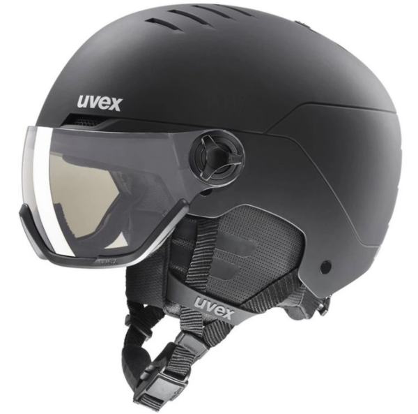 Lyžařská helma Uvex WANTED VISOR PRO V S1-S3, black Helmy vel.: L/58-61