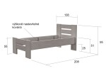 BRADOP Laminová postel Claudia L208 BRA-L208-POSTEL