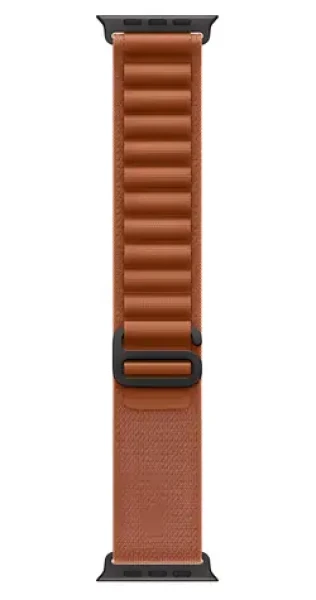 Apple Watch Terra Cotta Alpine Loop Black Titanium S / Řemínek pro Apple Watch / 44/45/46/49mm / 130–160 mm (MG9D4ZM/A)
