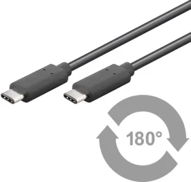 MicroConnect USB3.1 Type C (M) - Type C (M) 0.5m černá (USB3.1CC0.5)