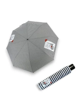 DOPPLER Mini Fiber Take me to Paris - dámský skládací deštník bílá 726465P03