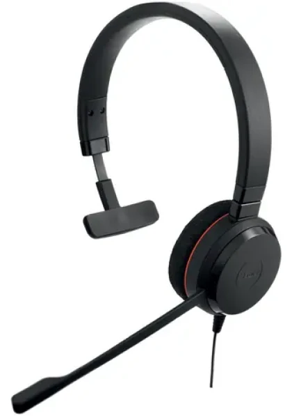 Jabra Evolve 20 Mono UC černá / Náhlavní souprava / Mikrofon / USB-C + USB-A (4993-829-269)
