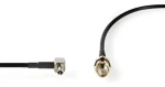 Nedis Anténní kabel SMA - TS9 černá / Anténní kabel / SMA zásuvka - TS9 zástrčka / pozlacené / 50 Ohm / 0,2 m (CSGB02125BK02)