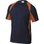 Triko BALI pánské, rychleschnoucí materiál, 100% polyester 160 g/m2 námořnicky modré/oranžové 2XL námořnicky modré/oranžové