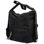 Volnočasová dámská lehká kabelka/batoh Pura, černá