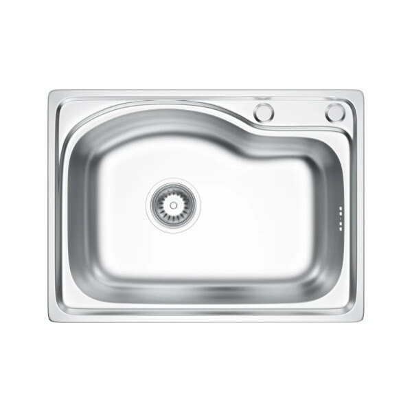VELAZO - Kuchyňský dřez Microdekor 58 × 43 z nerezové oceli VELAZ5843D