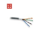 LYNX FTP kabel, Cat5e, LSZH, 0,5mm, celoměděný, vnitřní, šedý, box 305m EDF_10102835